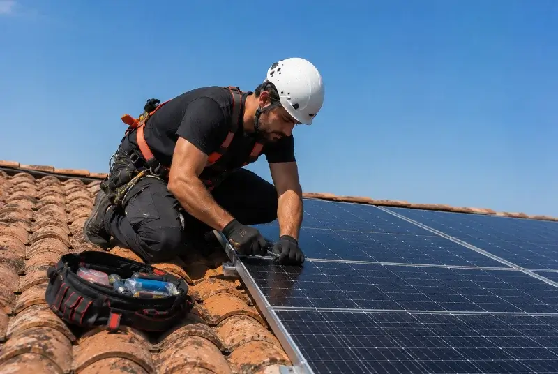 Maintenance et monitoring de panneaux solaires à Camors