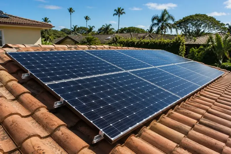 Installation de panneaux solaires à Camors
